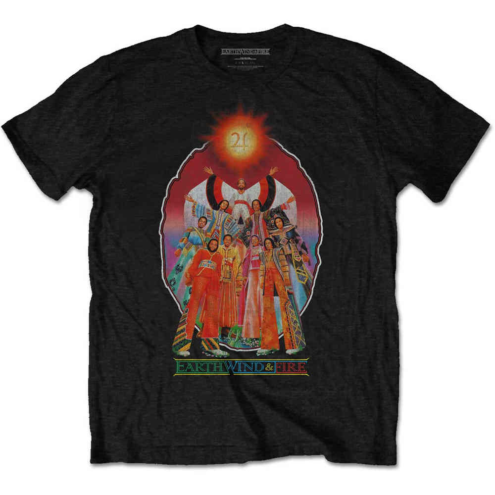 Earth Wind & Fire - Let's Groove Heren Tshirt - Zwart